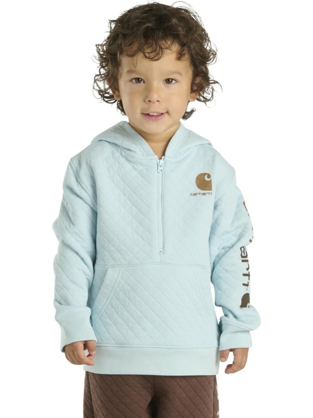 Cozy Long-Sleeve Half-Zip Sweatshirt for Boys - Perfect for School & Play